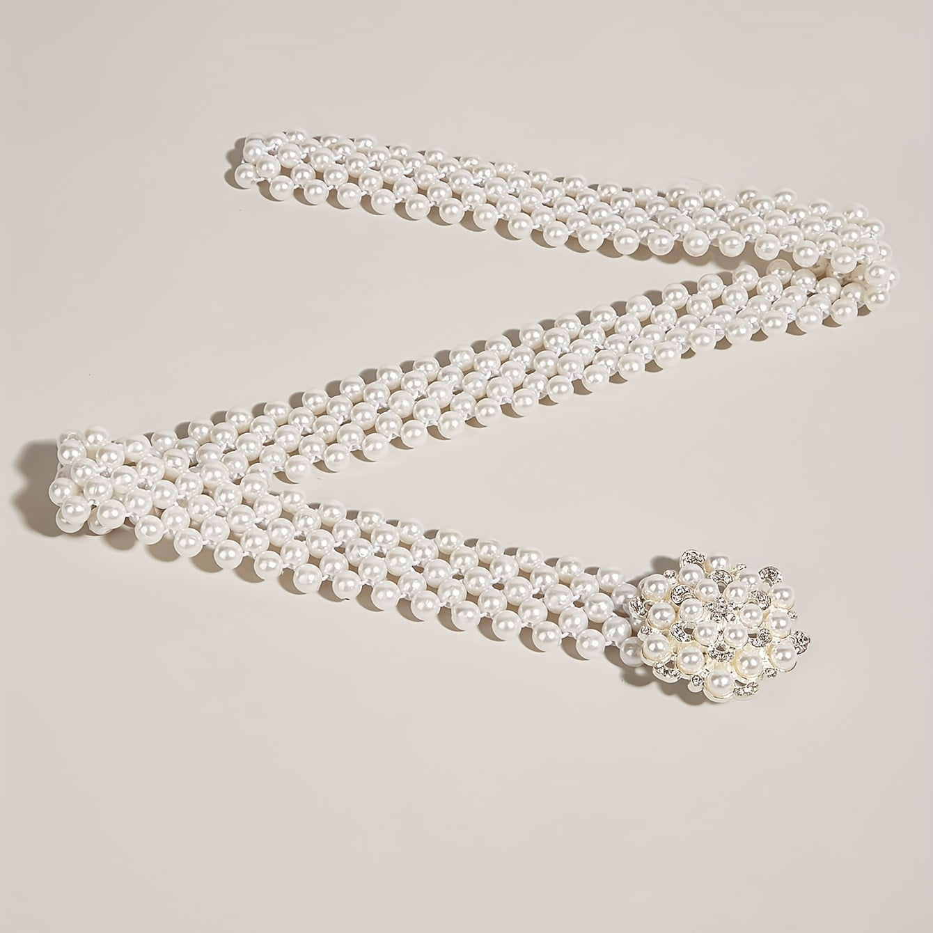 Faux Pearl Girdle Belt for Women
