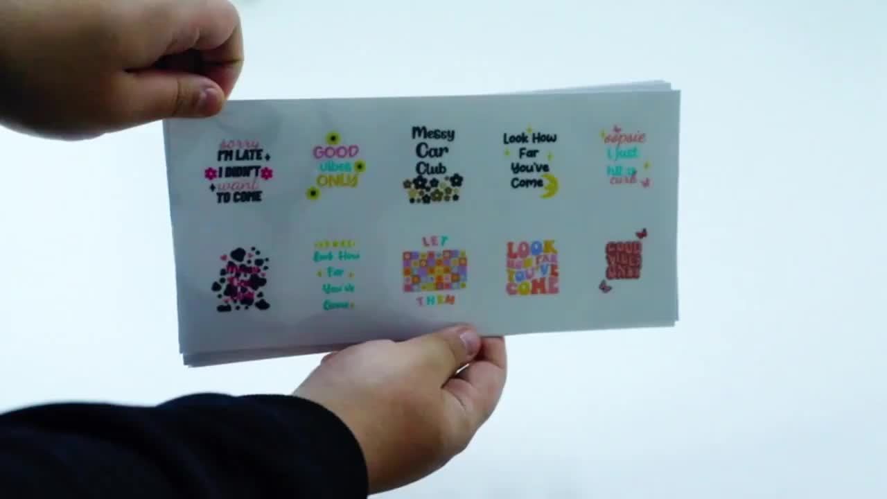 24pcs Angry Puppy UV DTF Waterproof Transfer Paper for Perfect Gift Ideas