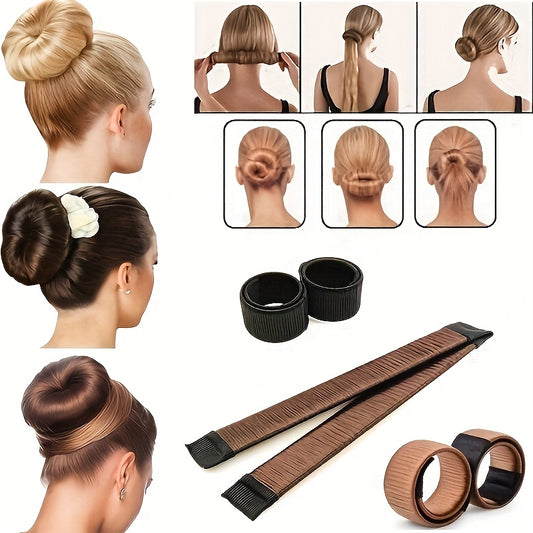 Hair Bun Maker French Twist Hair Fold Wrap Snap Ballet Bun