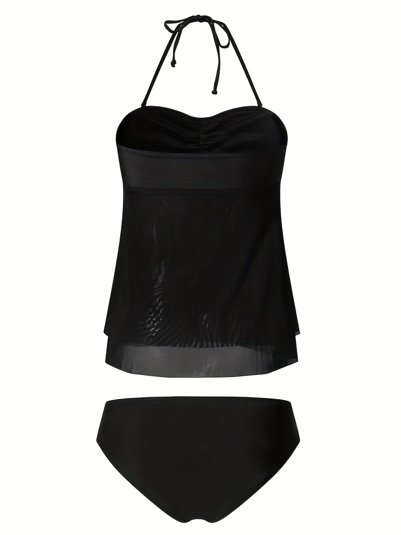 Halter Neck Bikini Set High Cut Two Piece Swimsuit
