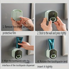 Automatic Toothpaste Squeezer Wall Mounted Punch Toothpaste Squeezer
