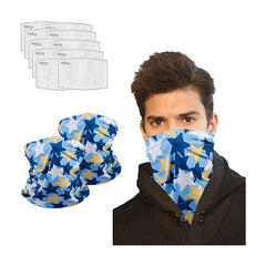 2 Pcs Neck Gaiter Bandana Half Face Balaclava Headwear Headgear Infinity Scarf