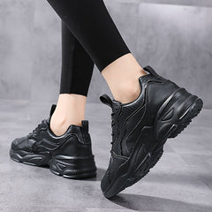 Women's Mesh Running Shoes Anti Slip Thick Sole Casual Sport Shoes