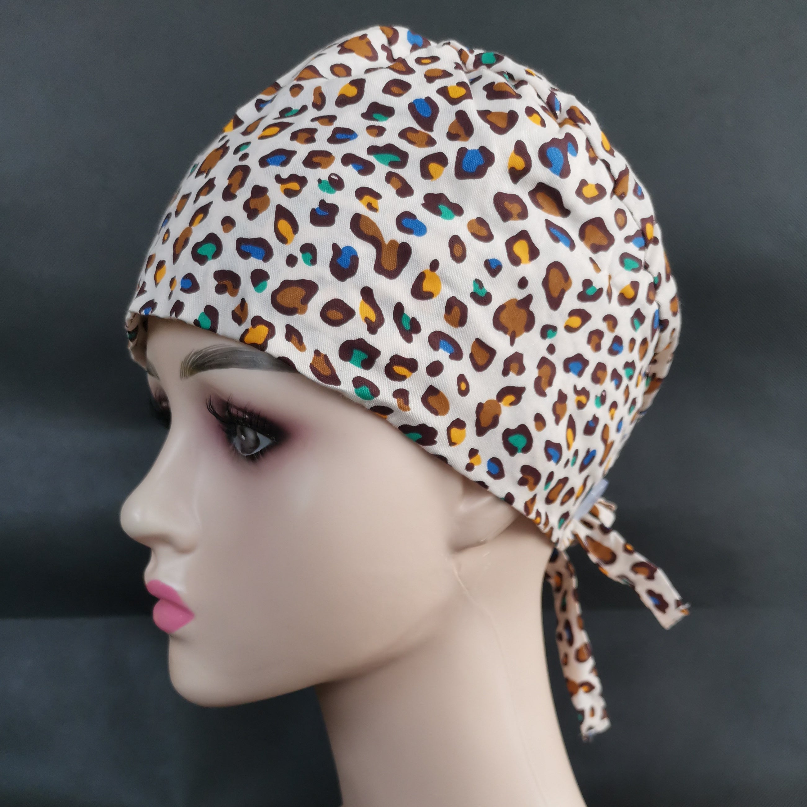 Cotton Elastic Working Hat With Buttons Unisex Beanie Cap