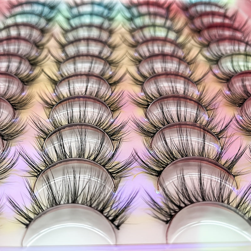 20 Pairs 3D Faux Mink False Lashes for Natural & Dramatic Makeup Look