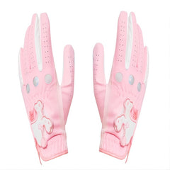 Women's Sheepskin Golf Gloves Topless Wear Soft Breathable Slip Resistant