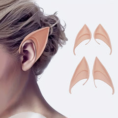 2pcs Elf Latex Ears Halloween Cosplay Costume Props Dress Up Accessories