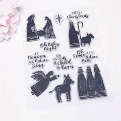 Christmas Character Stamp for Card Making and DIY Crafts