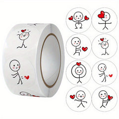 500pcs Cartoon Match Man Stickers DIY Scrapbooking