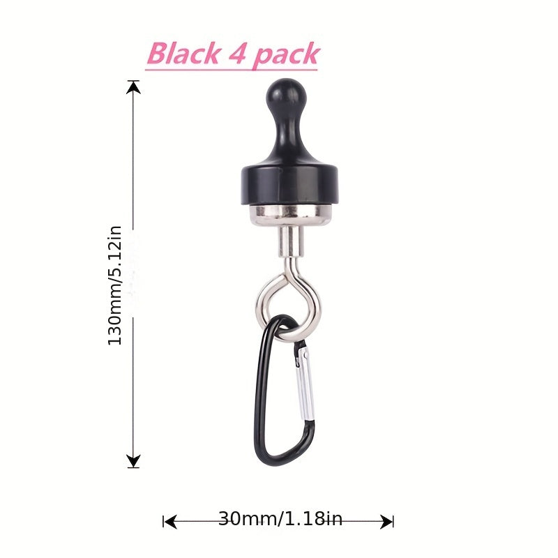 4pc Magnetic Hooks for Camping and Canopy Tent - Outdoor Magnetic Suction Clips