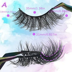 22mm Fluffy Volume Cat Eye Faux Mink Eyelashes