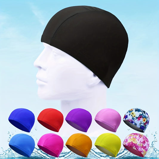 Elastic Silicone Swimming Cap for Men Women