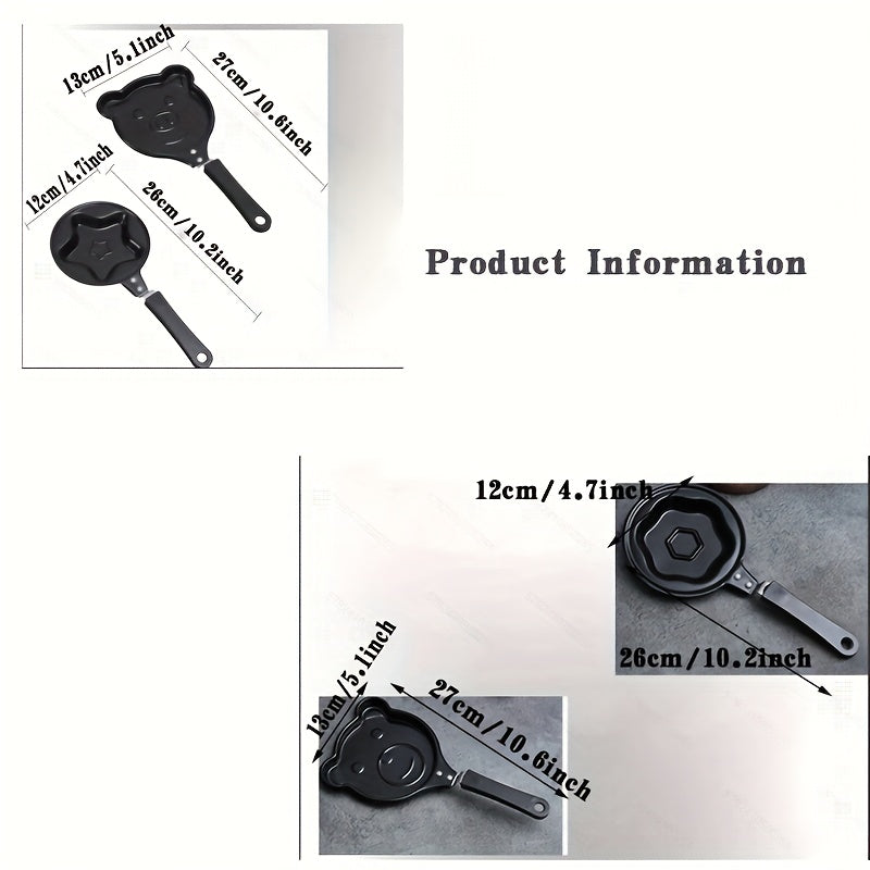 Cartoon Animal Frying Pan Small Cast Iron Skillet Non Stick Egg Fry Pan