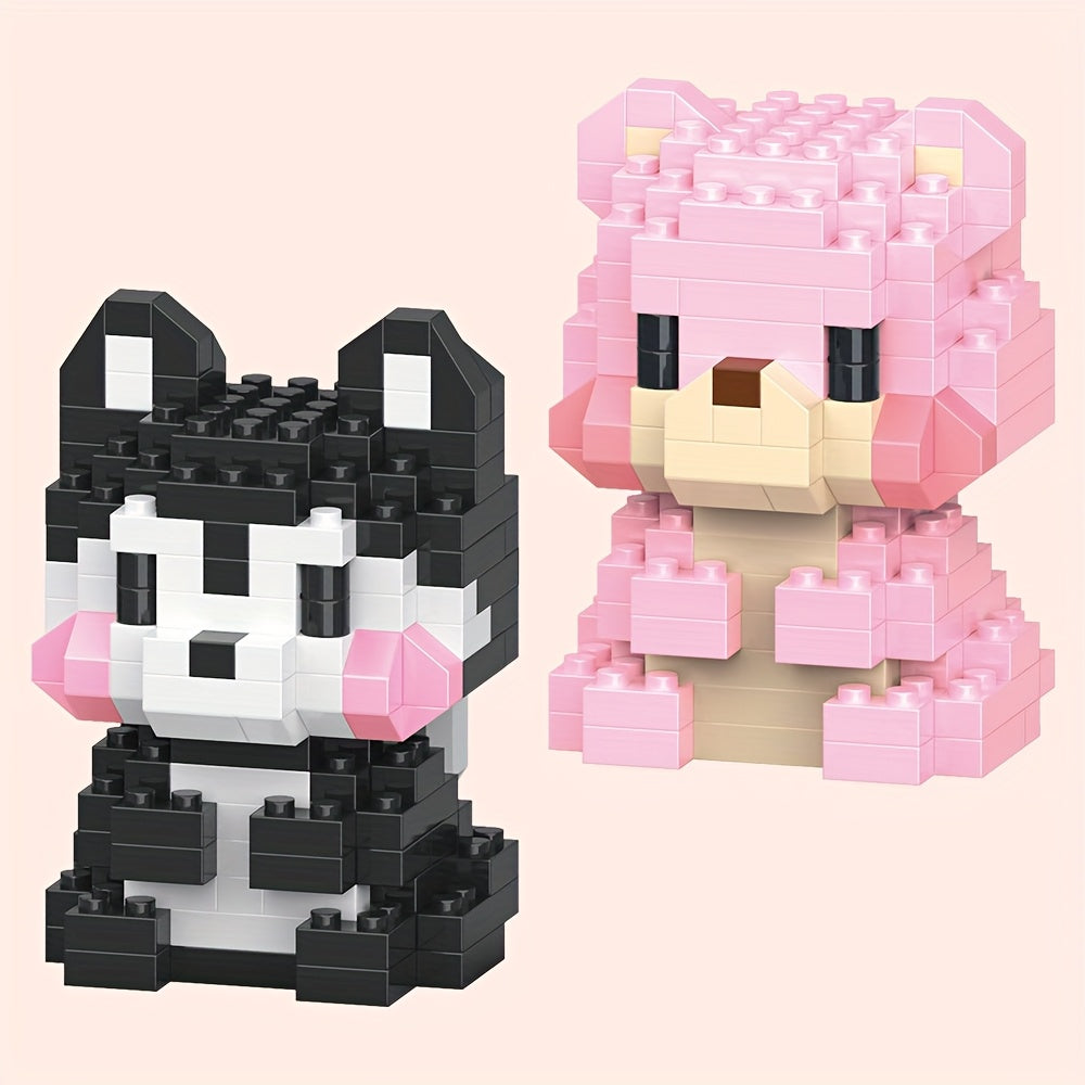 Mini Animal Building Blocks Tiger Koala Reindeer Penguin Fox Rabbi