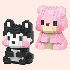 Mini Animal Building Blocks Tiger Koala Reindeer Penguin Fox Rabbi
