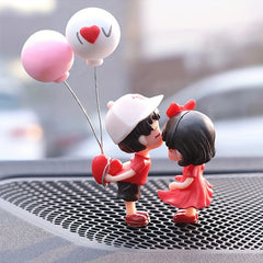 2pcs Couple Ornaments Red Kiss Toy A Pair