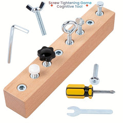 Kids' Life Skills Toy Screwdriver Busy Board