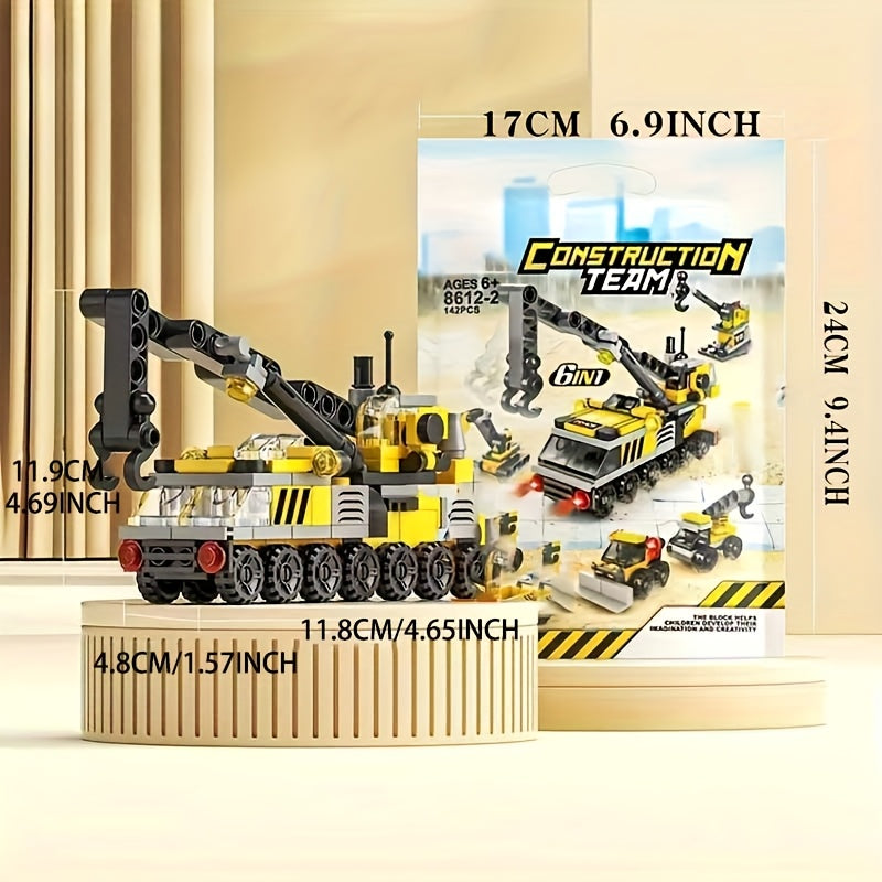 142pcs City Engineering Building Blocks Set Educational Puzzle Toy