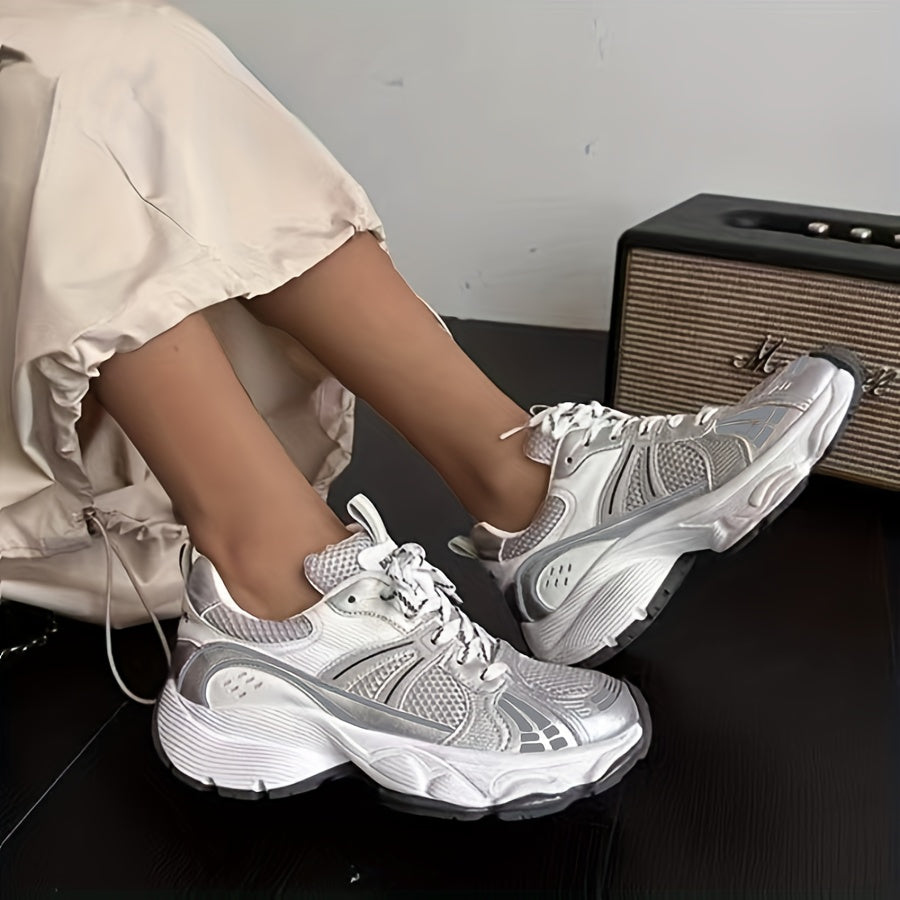 Thick Bottom Chunky Sneakers Breathable Sport Shoes