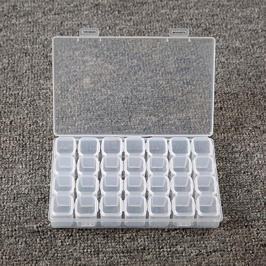 28 Grid DIY Embroidery Cross Stitch Tool Storage Box