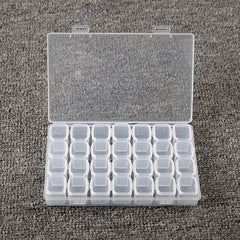 28 Grid DIY Embroidery Cross Stitch Tool Storage Box