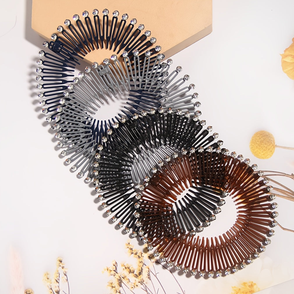 2pcs Spring Comb Hair Clips for Women Girls Hair Accessory