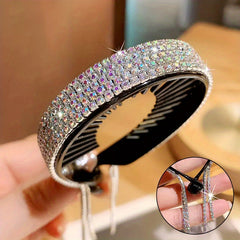 Rhinestone Tassel Hair Clip Twist Clip Bling Hair Accessory