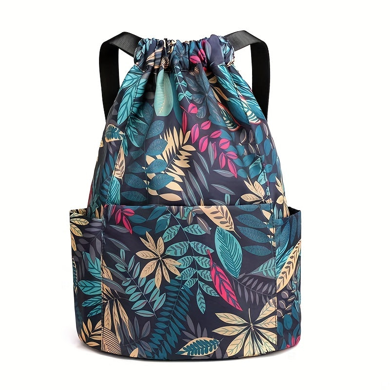 Water Resistant Drawstring Backpack for Sports and Gym