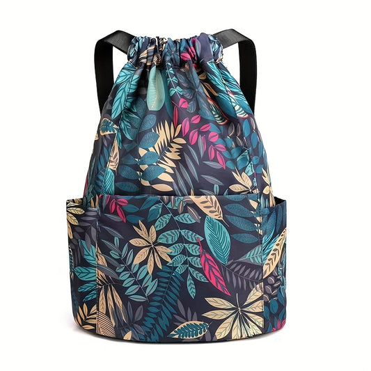 Water Resistant Drawstring Backpack for Sports and Gym