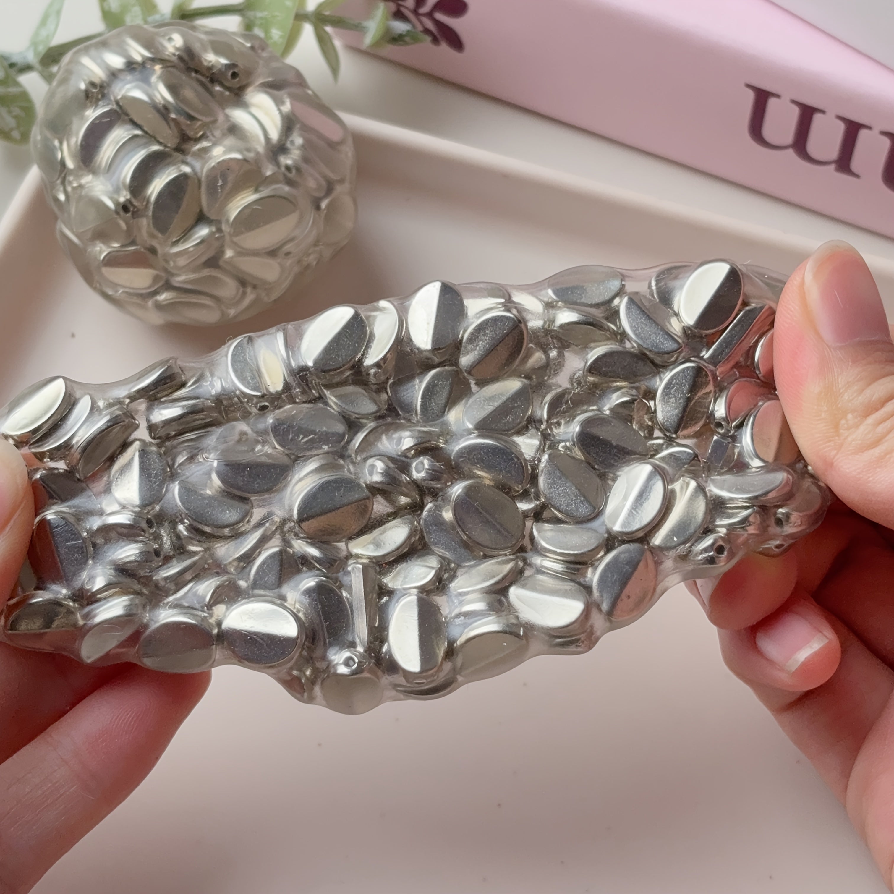 Cyberpunk Metal Ball Stress Relief Squeeze Ball