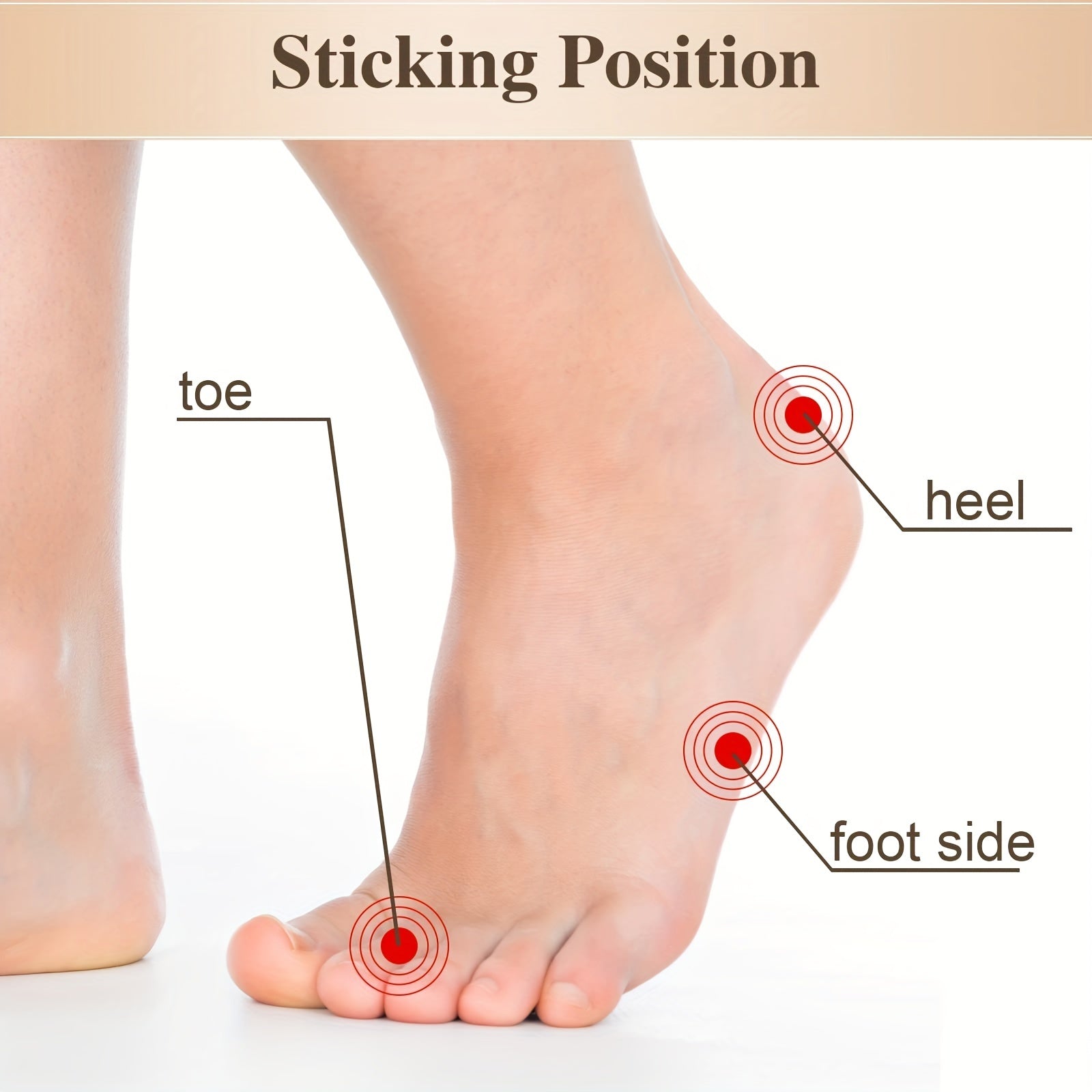 Invisible Anti-Wear Foot Stickers Self-Adhesive Heel Pads High Heels