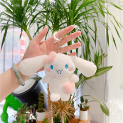 Mini Rabbit Plush Keychain Soft Cotton Key Chain Trinket Bag Accessories