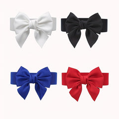Bowknot Elastic Girdle Women's Waistband Belt Dress Acces