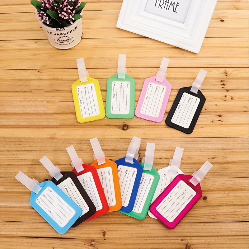 12PC Mixed Luggage Tag Baggage Sleeve Marker