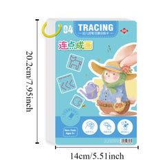 Kids Drawing & Control Training Book - Educational Activity Notebook