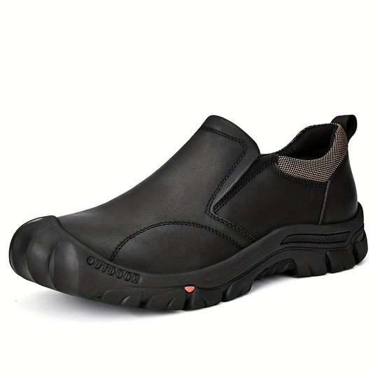 Men's Slip On Hiking Boots Non Slip Outdoor Trekking Shoes