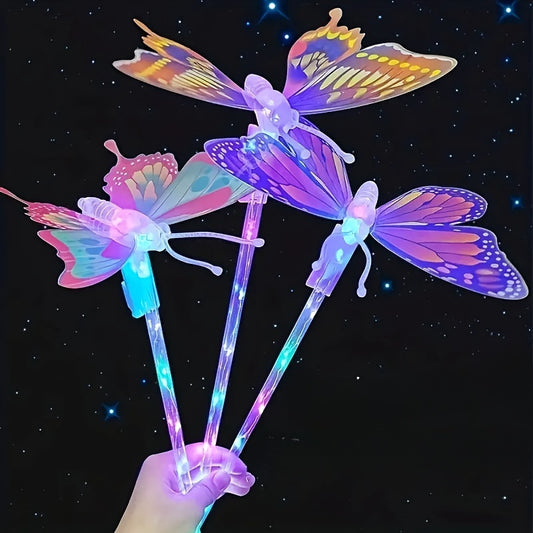 Christmas Flashing Butterfly Fairy Wand - Magic Wand Toy for Classmates