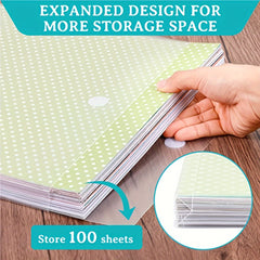 Scrapbook Paper Storage 12x12in Organizer with Hook And Loop Closure