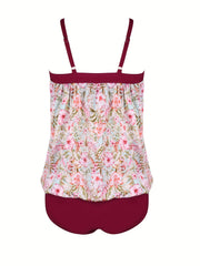  Dot Print Cami Top & Panty Swimsuit Set