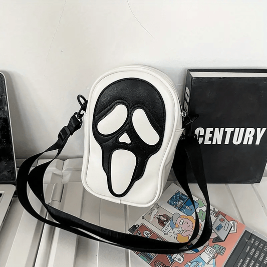 Funny Skull Shoulder Bag Halloween Purse Crossbody Shoulder Bag