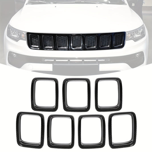 7pcs Grille Inserts Grill Cover Protective Casing Exterior Accessories