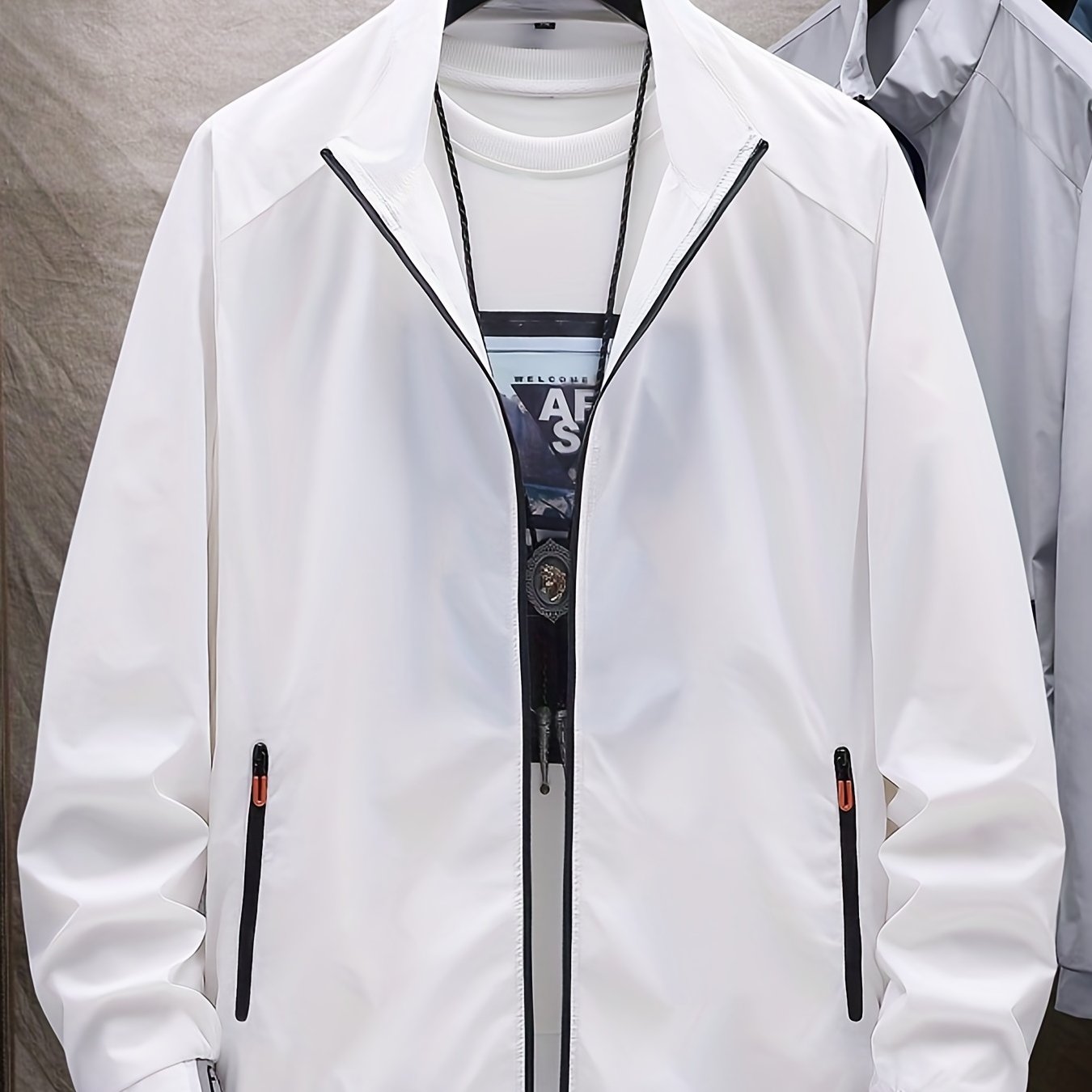 Stylish Sun Protection Hooded Jacket For Men