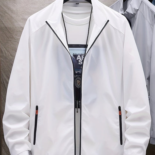 Stylish Sun Protection Hooded Jacket For Men
