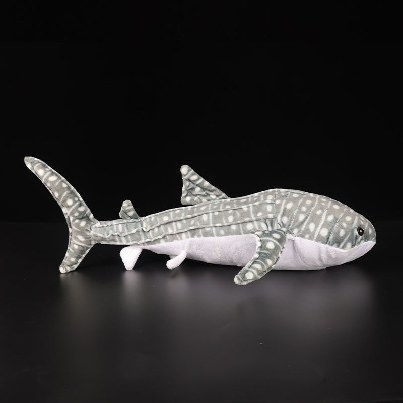Realistic Grey Shark Plush Toy Soft Stuffed Animal Ocean Series Cuddly Gift