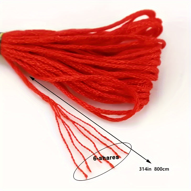 8pcs Embroidery Cross Stitch Thread Cotton Sewing Thread Kit DIY