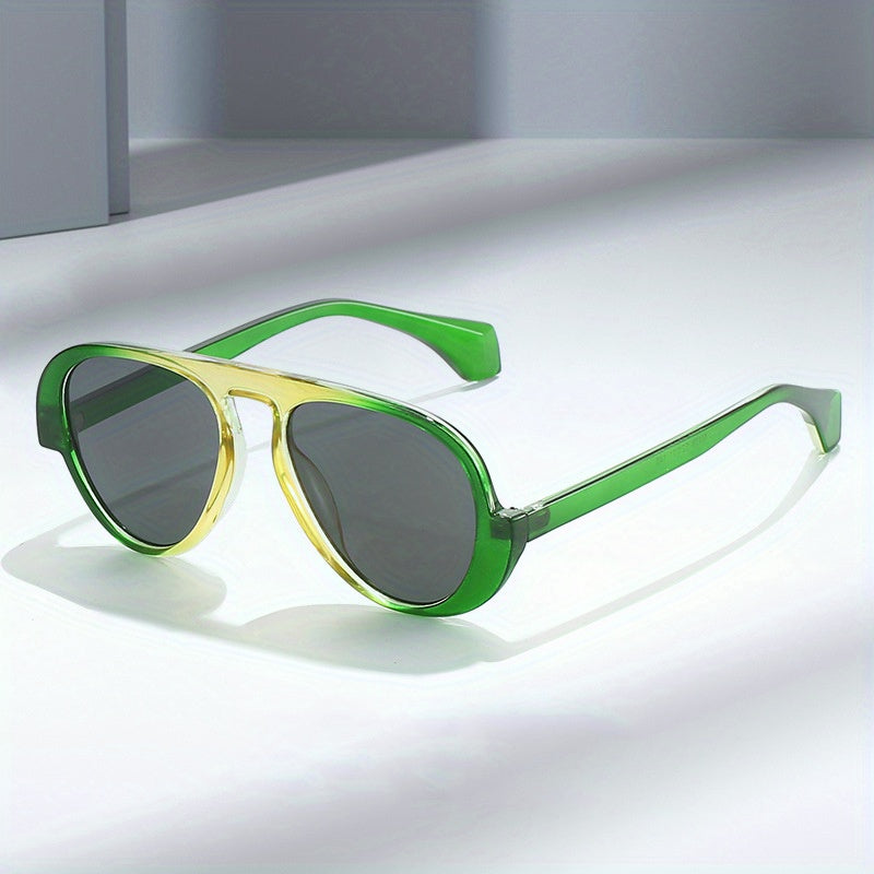 Y2K Aviator Sunglasses Casual Block Glasses UV400
