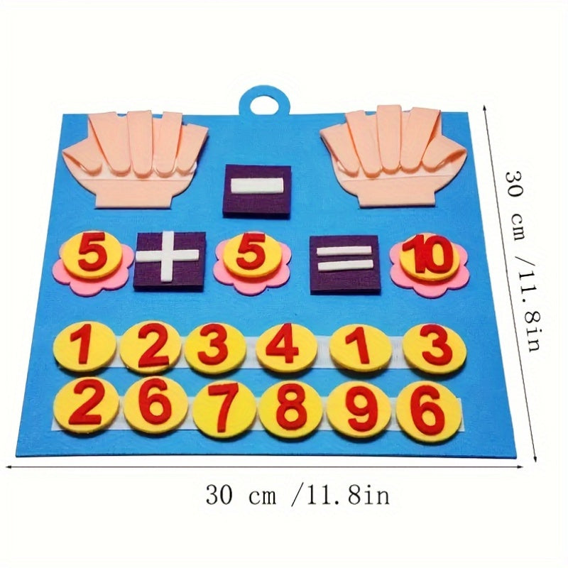 Felt Finger Number Learning Toy for Arithmetic Development