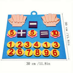 Felt Finger Number Learning Toy for Arithmetic Development