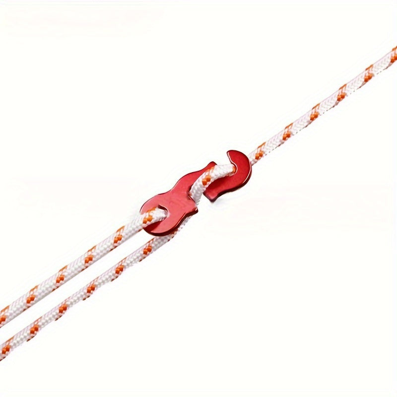 6pcs Aluminum Guyline Cord Adjusters Tent Tensioners Camping Accessories