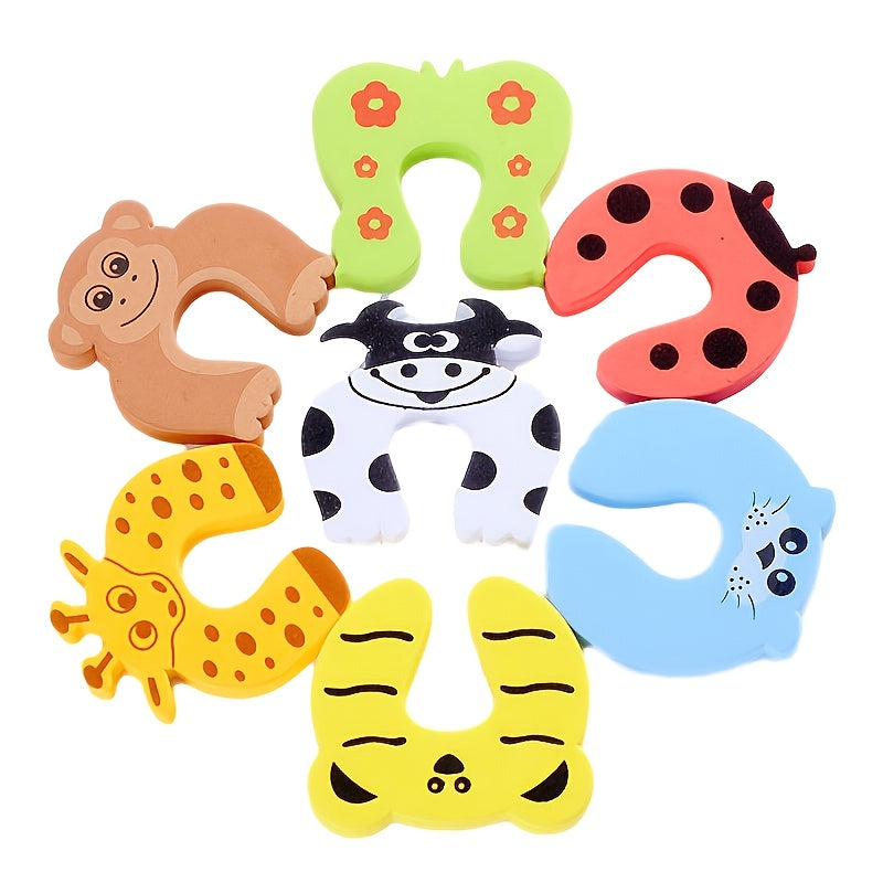 5pcs Baby Child Safety Door Stopper Animal Foam Door Clip